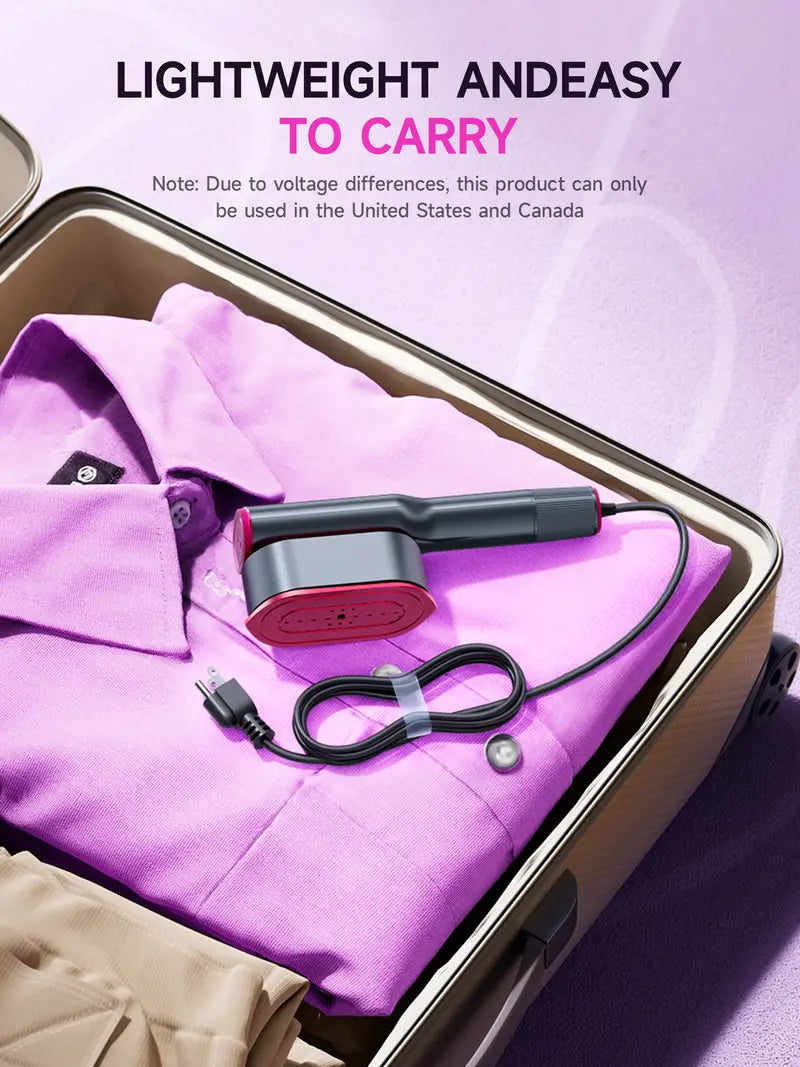 2-in-1 Premium Portable Handheld Steamer & Iron – Fast Wrinkle Remover for Travel & Home