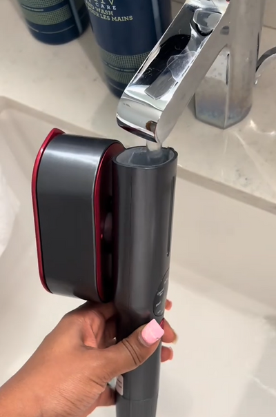 Fill with water