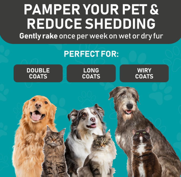Nextik™ Pet Hair Groomer | Reduce Shedding & Remove Loose Fur