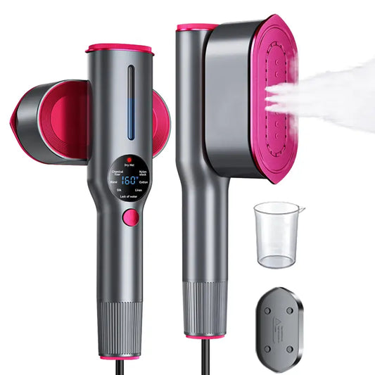 2-in-1 Premium Portable Handheld Steamer & Iron – Fast Wrinkle Remover for Travel & Home