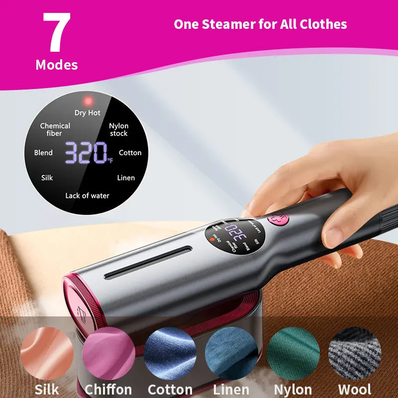 2-in-1 Premium Portable Handheld Steamer & Iron – Fast Wrinkle Remover for Travel & Home