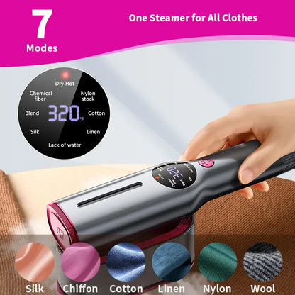 2-in-1 Premium Portable Handheld Steamer & Iron – Fast Wrinkle Remover for Travel & Home